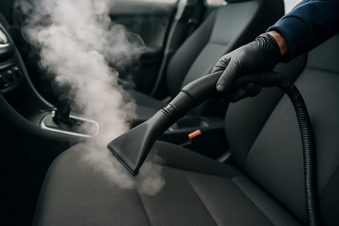 Illustration for Steam vs Chemical Car Cleaning: Cost, Time and Outcome related to interior steam cleaning